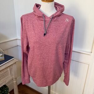 RHOBACK Hesi Performance Hoodie Women's Small Pink Pullover Golf Stretch